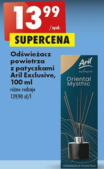 Biedronka Odświeżacz powietrza z patyczkami Aril Exclusive, 100 ml oferta