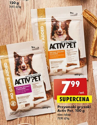 Biedronka Przysmaki gryzaki Activ Pet, 100 g oferta