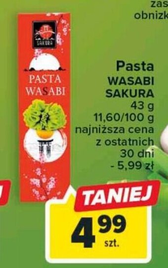 Carrefour Pasta WASABI SAKURA 43g oferta