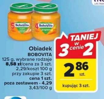 Carrefour Obiadek BOBOVITA 125 g oferta