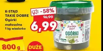 Kaufland Ogórki małosolne 1 SZT 1 KG oferta