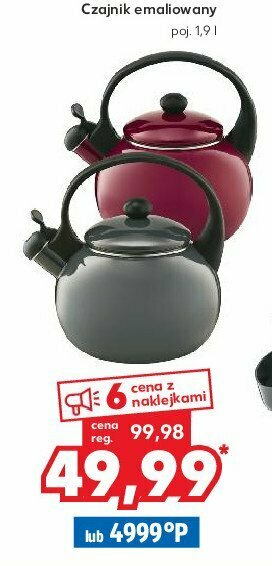 Kaufland Czajnik emaliowany 1.9 l 1 SZT oferta