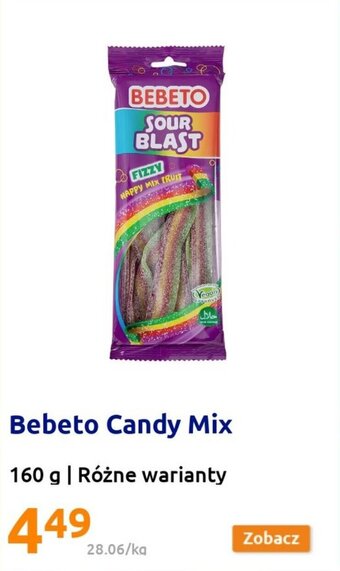 Action Bebeto Candy Mix 160 g oferta