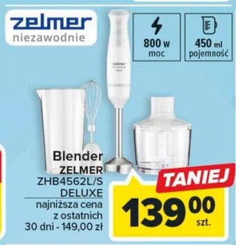 Carrefour Blender ZELMER ZHB4562L/S DELUXE oferta