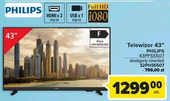 Carrefour Telewizor 43" PHILIPS 43PFS5507 oferta