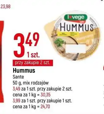 E.Leclerc Hummus klasyczny sante i love vege oferta