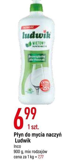 E.Leclerc Płyn do mycia naczyń miętowy ludwik oferta