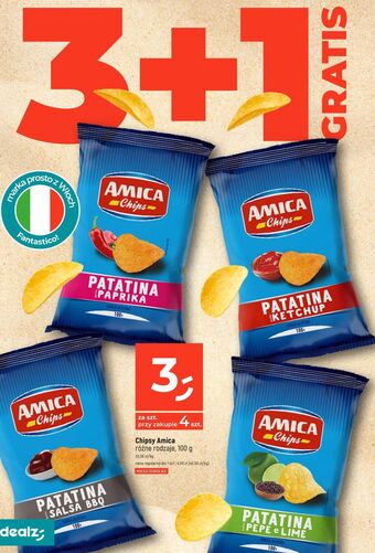 Dealz Chipsy salsa bbq amica chips oferta