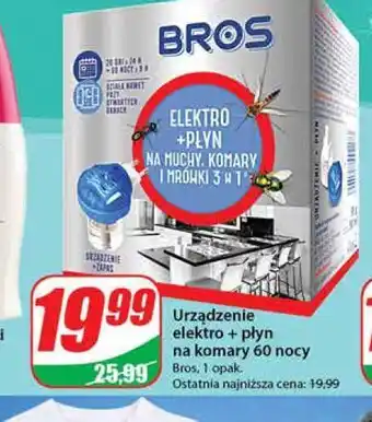 Dino Elektrofumigator urządzenie na komary z płynem bros oferta