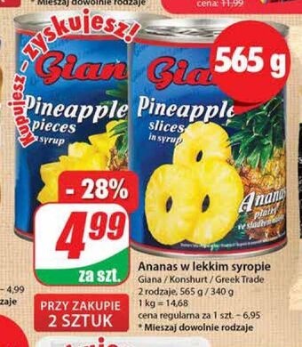 Dino Ananas w plastrach giana oferta