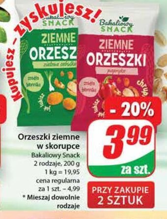 Dino Orzeszki ziemnie paprykowe bakaliowy snack oferta