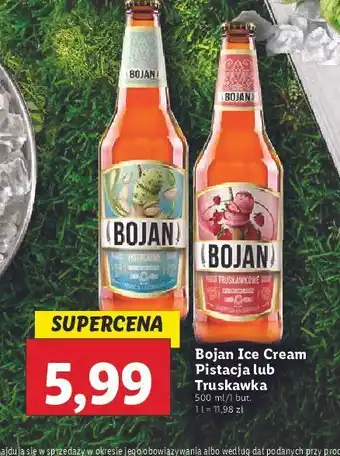 Lidl Piwo bojan ice cream truskawkowe oferta