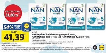 Lidl Mleko 2 nestle nan optipro oferta