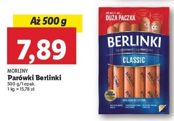 Lidl Parówki classic morliny berlinki oferta