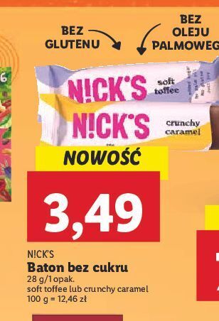Lidl Baton soft toffee n!ck's oferta
