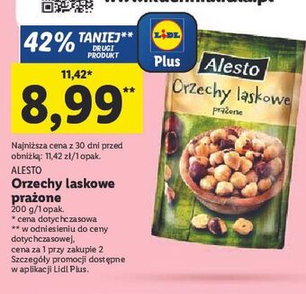 Lidl Orzechy laskowe alesto oferta