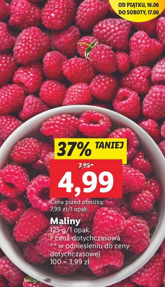 Lidl Maliny oferta