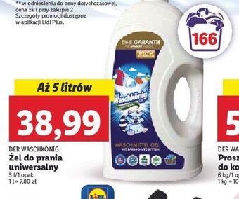 Lidl Żel do prania uniwersalny der waschkonig oferta