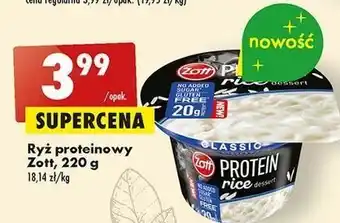 Biedronka Ryż proteinowy classic zott protein oferta