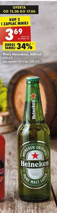 Biedronka Piwo heineken oferta