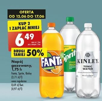 Biedronka Napój tonic water kinley oferta
