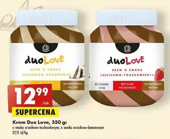 Biedronka Krem duolove o smaku orzechowo-truskawkowym cd miody i kremy oferta