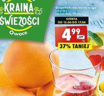 Biedronka Grapefruit różowy oferta