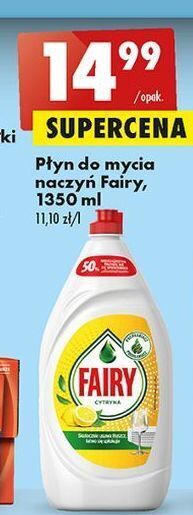 Biedronka Płyn do mycia naczyń lemon fairy oferta