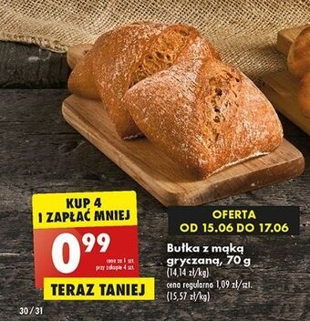 Biedronka Bułka z maką gryczaną oferta