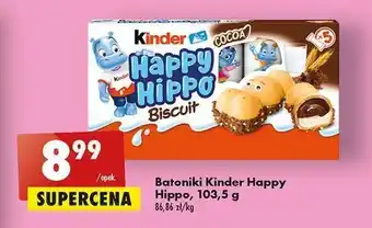 Biedronka Batoniki croki kakaowe kinder happy hippo oferta