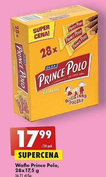 Biedronka Wafelek classic prince polo oferta