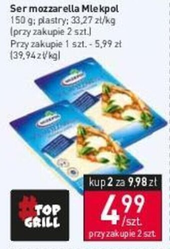 Stokrotka Ser mozzarella Mlekpol 150 g oferta