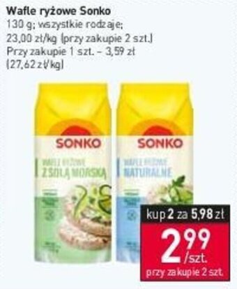 Stokrotka Wafle ryżowe Sonko 130 g oferta