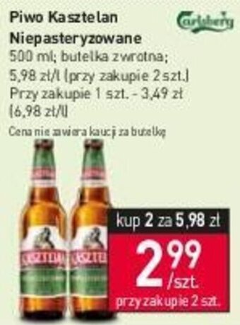 Stokrotka Piwo Kasztelan Niepasteryzowane 500 ml oferta