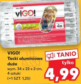 Kaufland Tacki aluminiowe vigo oferta