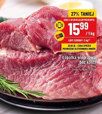 Polomarket Łopatka wieprzowa bez kości 1kg oferta