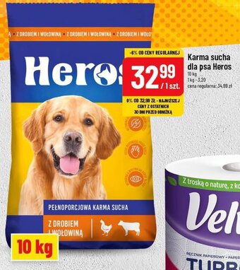Polomarket Karma sucha dla psa Heros 10 kg oferta