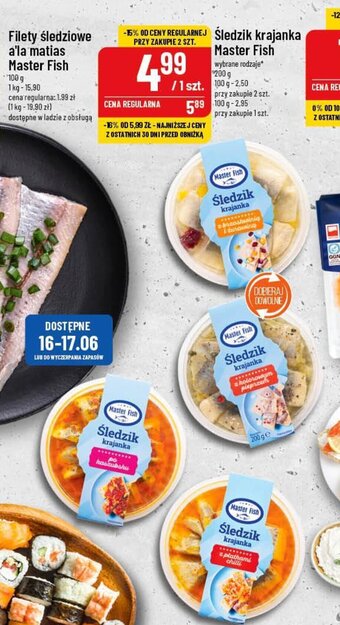 Polomarket Śledzik krajanka Master Fish 200 g oferta