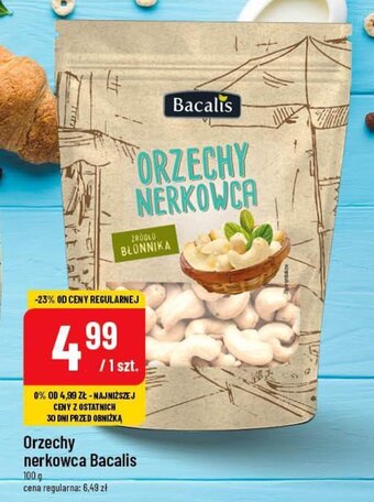 Polomarket Orzechy nerkowca Bacalis 100 g oferta