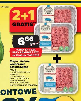 Netto Mięso mielone wieprzowe sztuka mięsa oferta