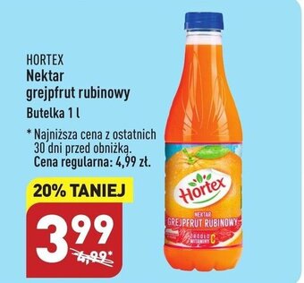 ALDI HORTEX Nektar grejpfrut rubinowy 1l oferta