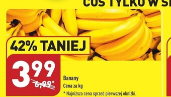 ALDI Banany 1kg oferta