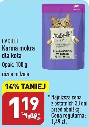 ALDI CACHET Karma mokra dla kota 100g oferta