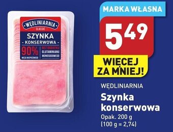 ALDI WĘDLINIARNIA Szynka konserwowa 200g oferta