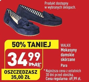 ALDI WALKX Mokasyny damskie skórzane oferta