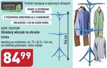 ALDI HOME CREATION Składany wieszak na ubrania oferta
