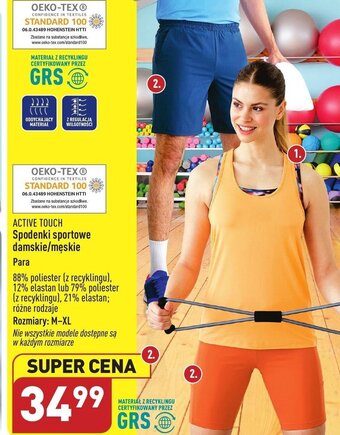 ALDI ACTIVE TOUCH Spodenki sportowe damskie/męskie oferta