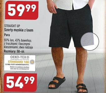 ALDI STRAIGHT UP Szorty męskie z lnem oferta
