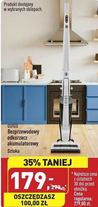 ALDI QUIGG Bezprzewodowy odkurzacz akumulatorowy oferta