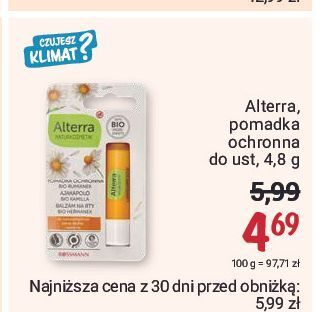 Rossmann Pomadka do ust rumiankowa alterra oferta